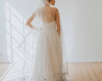 Nebula Ombre Embellished Veil