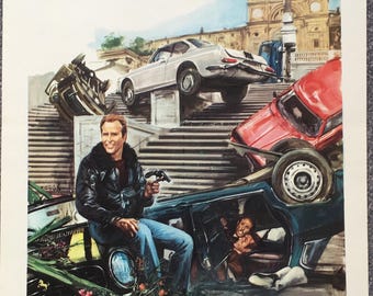 Italian locandina (Highway Race) Poliziotto sprint 1977 Dir. Stelvio Massi