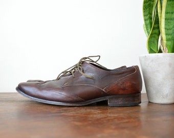 Paul Smith Shoes Lace Up Mens Business Brown Leather Shoes EU 41 1/2 US 8 UK 7 1/2