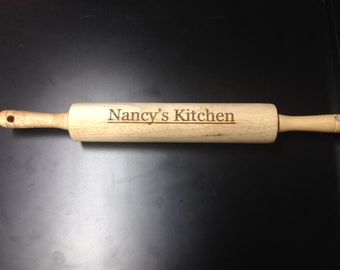 Personalized Kitchen Rolling Pin. Free US shipping!