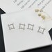 sterling silver earring stud setting, geometry pattern earring setting without pearl,jewelry DIY,gift DIY,special, simple and fashion