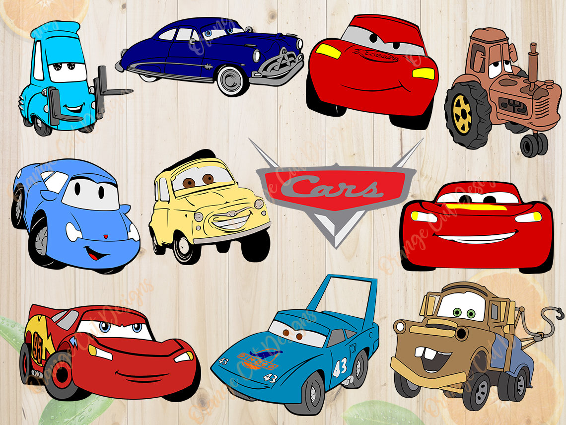 Disney Cars Svg Layered Cars movie Svg Dxf Eps & Png