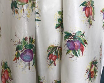 Very old polished chintz fabric by the Lenox Group, 3 yds