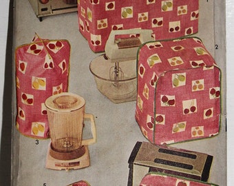 Vintage Toaster & Appliance Covers Pattern Advance Sew Easy # 722- Un Cut