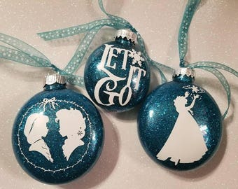 Frozen Inspired Christmas Ornaments