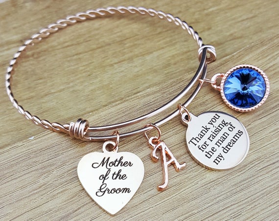 Rose Gold Mother of the Groom Gift Mother of the Groom Bracelet Mother of the Groom Jewelry Mother of the Groom Gift From Bride Thank You