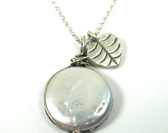 Perfect Pearl, Sterling Silver, Hill Tribe Fine Silver Necklace
