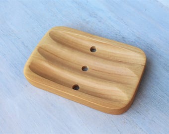 Wood Soap Dish, Soap Saver, Draining Soap Dish, Wooden Soap Dish, Decorative Soap Dish, Exotic wood soap dish