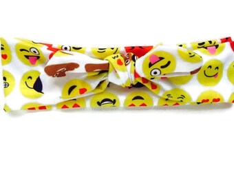 Emoji Headband or Hair Bow 2 sizes