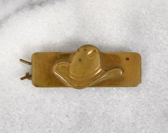 Western Brass Hair Clip / Barrette