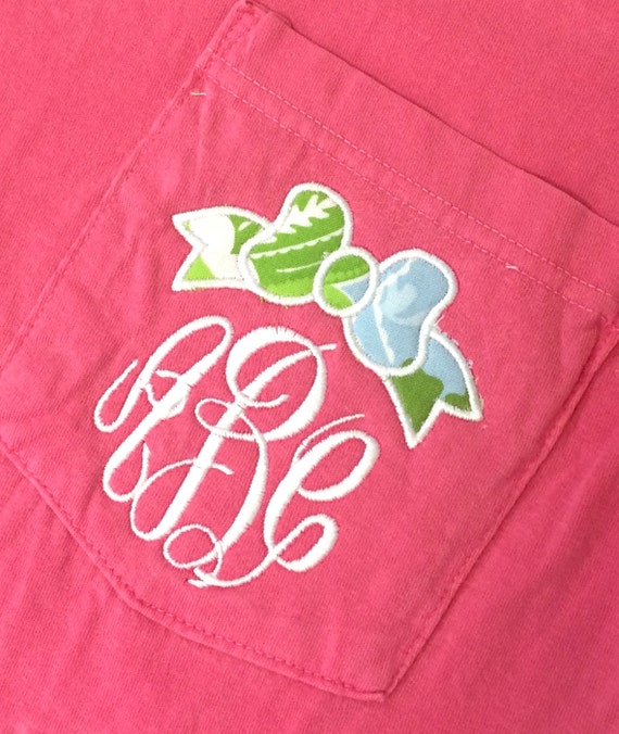 pink monogram shirt