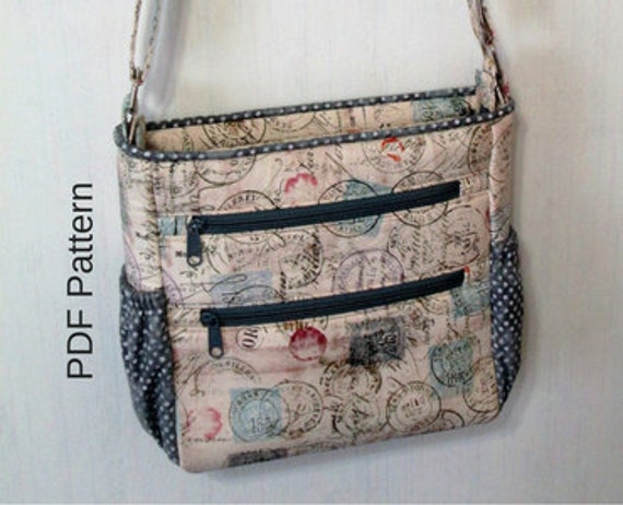 Johanna Crossbody Bag. PDF Sewing Pattern. Crossbody Bag.