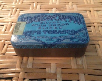 Edge worth pipe tobacco tin