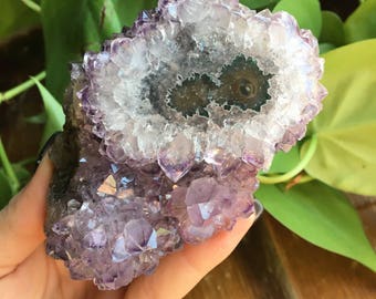 Amethyst Stalactite Eye Cluster Crystal Mineral Display