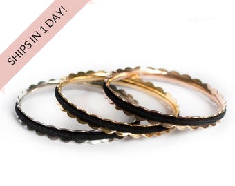 LAUREL Hair Tie Bracelet Bangle Stainless Steel in Silver, Gold, or Rose Gold. Hair Tie Holder, Stocking Stuffer Wedding Bridesmaid Gift Set