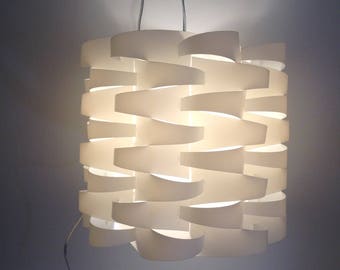 White vintage pendant lamp