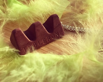 Chocolate Toblerone Necklace