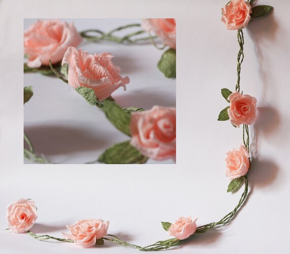wedding garland paper wedding garland paper flower garland flower garland paper