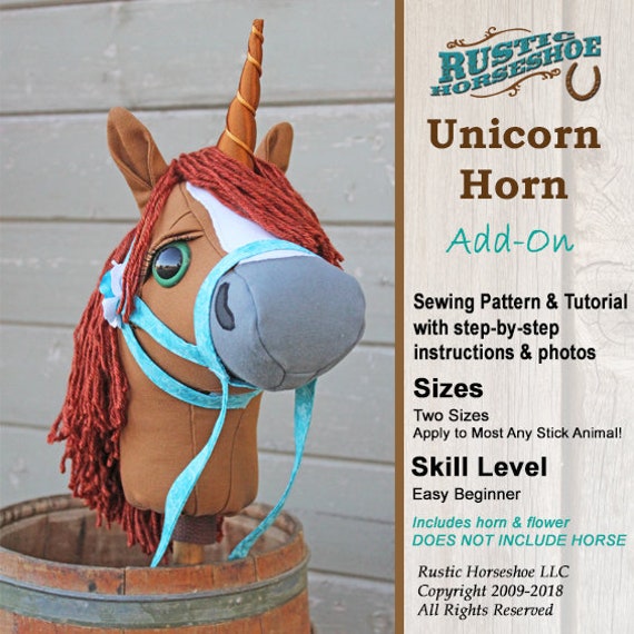 Unicorn Horn Sewing Pattern and Tutorial Supplement ONLY to