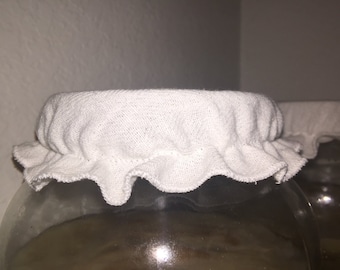 3 pack linen Fermentation Cap 4" - Kombucha Brewing