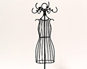 Small Metal Dress Mannequin/Tabletop Wire Jewelry Mannequin/Bridal Shower Centerpiece/Princess Party/Quinceanera Decoration/Tutu Form