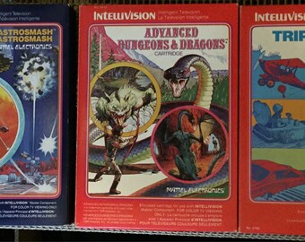 VIntage intellivision jeux 12 cartouches