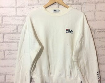 Vintage Fila biella italia sweatshirt..hip hop swag rap tees..size medium