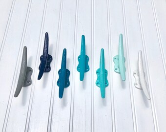 Choose Your Color Boat Cleat - Beach Decor - Lake House Decor - Nautical Hooks - Nursery Hooks - Coastal Decor - Boat Tie Down - Drawer Pull