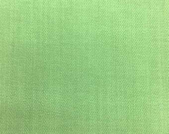 Green Herringbone Twill Apparel Tablecloth Drapery Knit Fabric - BTY - 60"