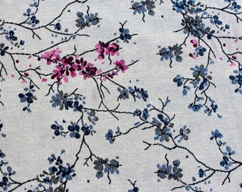 Ground floral jacquard fabric