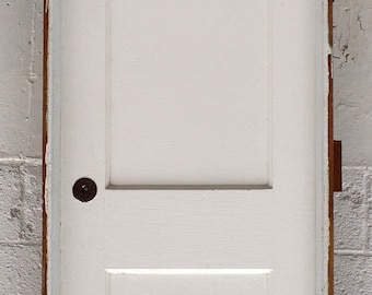 3 avail PRE-HUNG 24"x80" Antique Vintage Interior Wood Wooden Door 2 Panel Frame