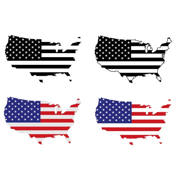 American Flag USA Graphics SVG Dxf EPS Png Cdr Ai Pdf ...