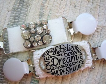 the white dress clip, shirt clip, jacket clip, sweater clip
