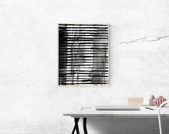 DIGITAL PRINT "Striped" Black and White Modern Art