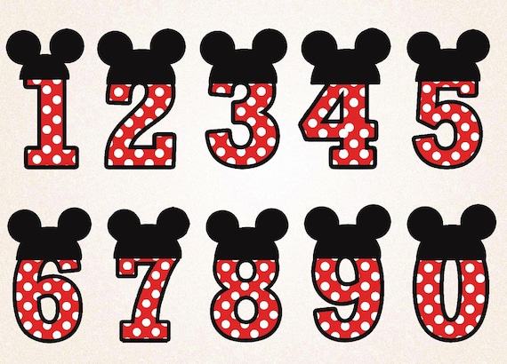 mickey mouse numbers