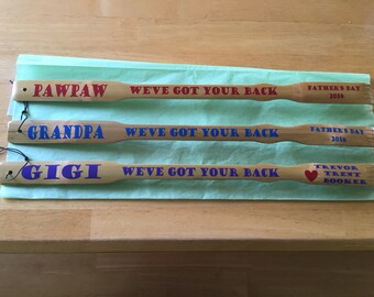 Personalized Back Scratcher/Fathers Day/Gift/Unique Gifts/Wooden Back Scratcher/Bamboo