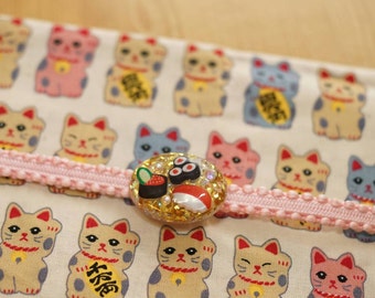 Sushi, obidome, kimono jewelry, resin accessory, obi accessory, miso soup, Japanese food, food jewelry, casual kimono, yukata, kawaii