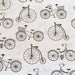 bicycle fabric, bicycles pattern, vintage fabric, black and white fabric, bicycles pattern, old bicycle fabric