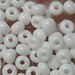 Size 2/0 OPAQUE WHITE Preciosa Czech Glass Seed Beads-6mm Round Rocailles-20grams/About 95 Beads-Spacers-Kumihimo/Jewelry/Loom Supplies