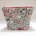 Alice and The Queen Of Hearts! Zippered Project Bag, 1 Skein, Knitting Bag, Crochet bag, Makeup Bag,