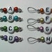 Multi-Colored Letter Stitch Markers For Sock Knitters - US 5 - Item No. 17