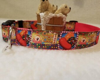 Crush Handmade Dog Collar 1 Inch Wide Large & Medium