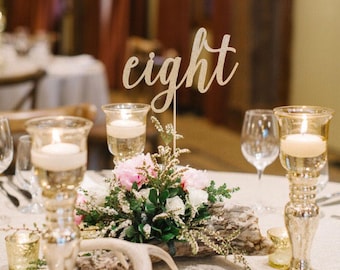 Table Numbers, Wedding Table Numbers, Custom Table Names