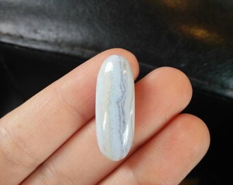 Blue lace agate cabochon
