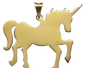 Unicorn Charm Necklace, Unicorn Charm Necklace, Unicorn Pendant Necklace, Unicorn Pendant, Silver Gold Unicorn Charm Necklace