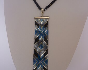 Necklace with pendant, handmade