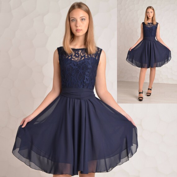  Bridesmaid  dress  Navy  blue  Cocktail  dress  Bridesmaid  dresses 