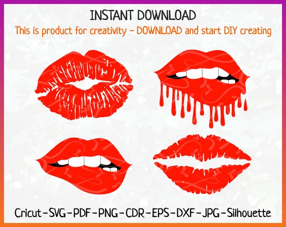 Download Dripping Lips Svg | Lipstutorial.org