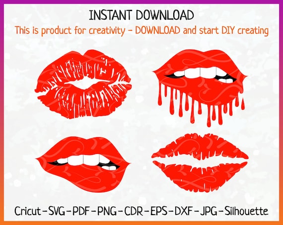 Free Free 94 Dripping Lips Free Biting Lip Svg SVG PNG EPS DXF File