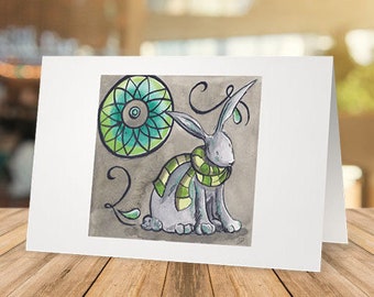 Winter Rabbit - Greeting Card